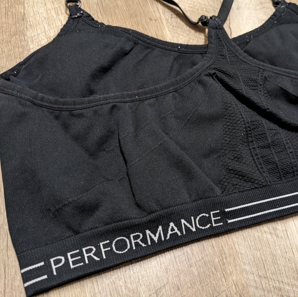 Calvin Klein Performance Black and White Sports Bra - Picture 9 of 11